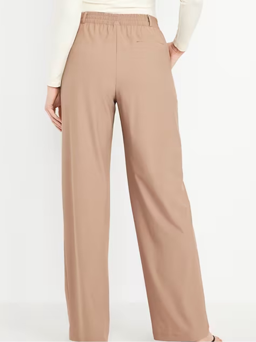 NEW! Old Navy High-Waisted SleekTech Trouser Pants | Women’s Size Medium Petite - Picture 3 of 7